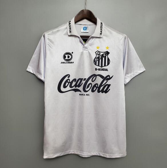 1993 Santos FC Retro Home Kit Soccer Jersey